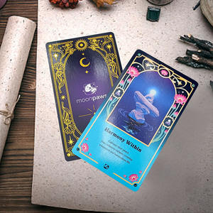 Luxuoso Custom Gold Foil Design Tarot Cards Leituras pessoais para Buscadores espirituais Material de papel com embalagem personalizada - Product Image 4