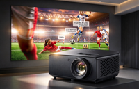 Projecteur vidéo laser DLP 3D Optoma Photon Beam PK52 4K natif pour cinéma maison, 3500 lumens ANSI, haut-parleurs intégrés
