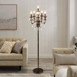 Lámpara de Pie de Cristal Artística para Sala de Estar y Dormitorio, Estilo Nórdico HM-F-005 - Product Image 6