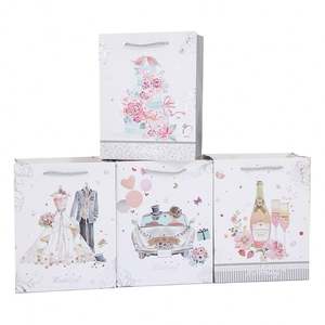 Bolsa de Papel para Regalo de Boda, Cartón Blanco de Lujo de Alta Calidad, Logotipo Personalizado - Product Image 6