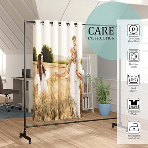 Rideaux occultants personnalisés avec photos, <span class=keywords><strong>texte</strong></span>, bruit, draperies pour fenêtres, chambre à coucher, salon, bureau, club - Product Image 5