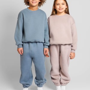 Conjunto Deportivo Informal para Niños, Sudadera con Cuello Redondo y Pantalones Jogger, Ropa Deportiva de Otoño Invierno para Niños, Conjunto de Dos Piezas con Logotipo Personalizado - Product Image 3