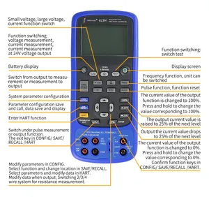 Handheld 0.01% Accuracy Class Pt100 Thermocouple Resistance Pressure Signal Generator Process Calibration Calibrator