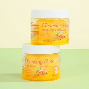 Cosmetics Factory Private Label Turmeric Facial Cotton Pads Tartaric Acid Cleaning Face Care Kit & Skin Care Sets Wholesale - Product Image 1