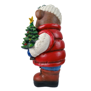Nuovo Arrivo: Orso Natalizio con Candela LED, Decorazione per la Casa, Ornamenti in Resina a Forma di Animale, Artigianato in Resina Natalizio, Regalo di <span class=keywords><strong>Natale</strong></span> - Product Image 4