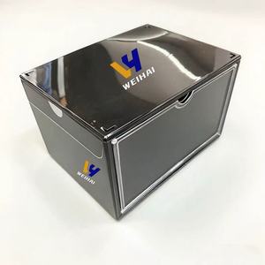 Vitrine de baskets en acrylique noir jais pour Air <span class=keywords><strong>Jordan</strong></span>-vitrine de qualité musée avec éclairage <span class=keywords><strong>LED</strong></span> | OEM - Product Image 3