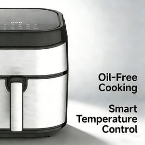 Nouvelle Conception 2026 Friteuse à Air Électrique Classique à Contrôle Numérique avec Revêtement en Silicone Capacité 6.1-8.0L pour Usage Domestique et Hôtelier - Product Image 4