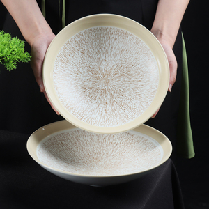 Pionieristico artigiano creativo in ceramica su misura piastra di ricarica contemporanea BPA Free stoviglie per la cucina occidentale - Product Image 2