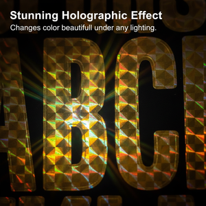 Factory-made Custom Colored DIY Letter Number Stickers Waterproof Self-adhesive Vinyl UV Coating Rectangular Personalized Name - Product Image 4