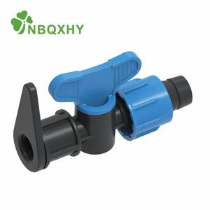 Kit de <span class=keywords><strong>mini</strong></span>-vanne à poignée papillon avec raccords cannelés, à bride et à écrou de blocage pour le contrôle de l'eau des tuyaux PE et des rubans d'irrigation goutte-à-goutte - Product Image 2
