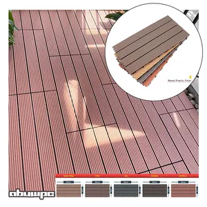 Muhammad ubin Decking anti-selip alur teras Decking menyarankan lantai tahan cuaca 30x30 cm