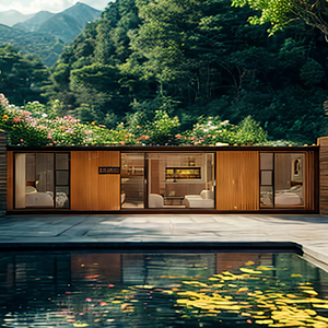 Fabbrica <span class=keywords><strong>di</strong></span> Design moderno prefabbricata per la casa piccola Villa in acciaio leggero <span class=keywords><strong>case</strong></span> modulari <span class=keywords><strong>case</strong></span> prefabbricate portatili Design grafico - Product Image 1