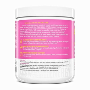 Poudre d'acides aminés végétaliens 5G OEM avec acide linoléique conjugué, thé vert et caféine <span class=keywords><strong>pour</strong></span> stimuler <span class=keywords><strong>la</strong></span> croissance musculaire et <span class=keywords><strong>la</strong></span> combustion des graisses <span class=keywords><strong>pour</strong></span> le fitness - Product Image 4