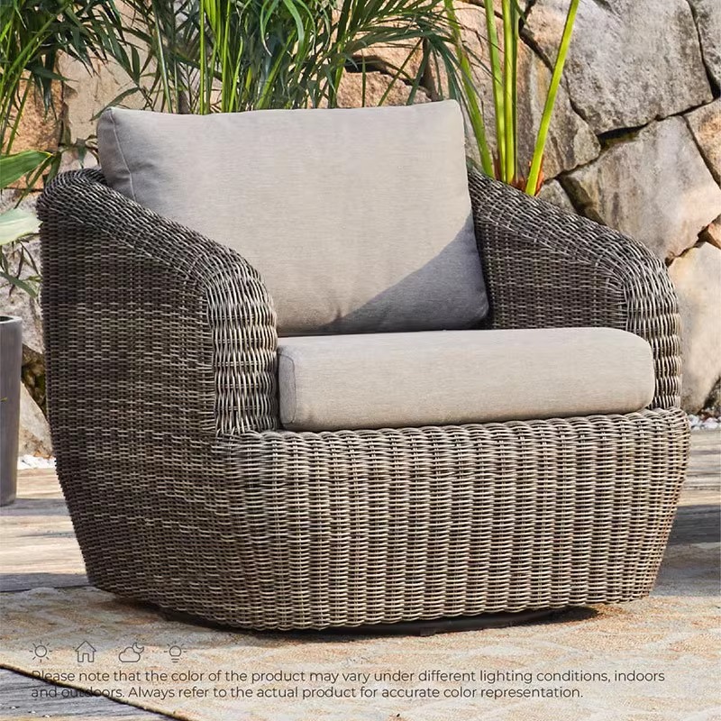 Rattan single sofa