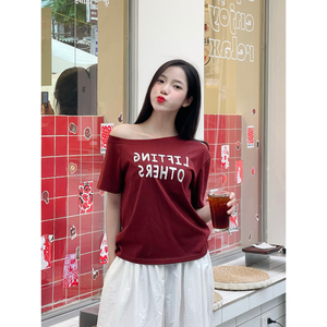 เสื้อยืดแฟชั่นธุรกิจทรงเข้ารูปสำหรับผู้หญิง ผ้าฝ้าย 340gsm เป็นมิตรกับสิ่งแวดล้อม ขายดีที่สุด บริการ OEM โรงงานเวียดนาม มีตัวอย่างฟรี - Product Image 6