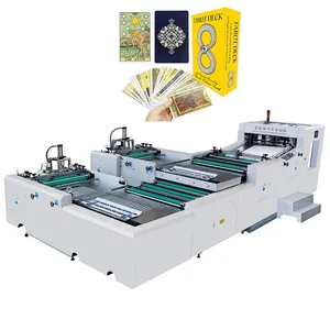 High speed fully automatic business playing card punching machine shearing machine for card