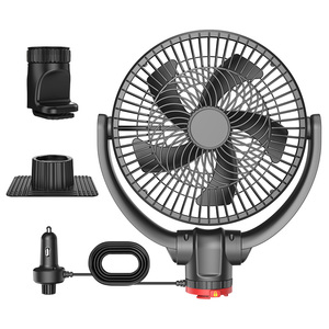 YATE F1301 9-Inch Blade 12V/24V Universal Stepless Wind <b>Speed</b> Truck Dashboard <b>Clamp</b> Fan 10W Strong Wind Large Size Truck Fan - Product Image 5
