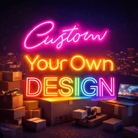 Enseignes au néon en acrylique personnalisées, bandes de néon LED flexibles, corps en verre, lumières au néon LED, enseigne au néon en forme de cœur pour la décoration de la pièce