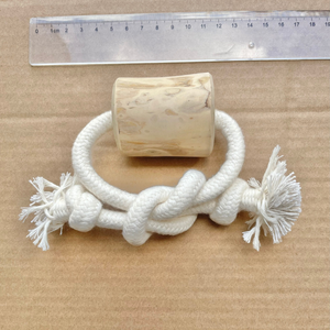 Jouets à mâcher écologiques pour chiens en bois de café, chanvre, corde de coton avec nettoyage naturel des dents, jouet interactif pour animaux de compagnie pour chiens en provenance du VIETNAM - Product Image 6