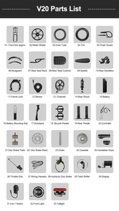 Controlador NL STOCK Fatbike V20 para Bicicleta Eléctrica Todoterreno, 250W-750W 48V, Aleación de Aluminio, Controlador V20 Pro, Repuestos para Fatbike V20 - Product Image 5