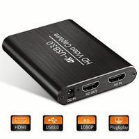 Boîtier d'enregistrement et diffusion en Streaming, hmdi 4K, carte d'acquisition USB 3.0 pour jeux vidéo en direct, compatible PC, Ps3, Ps4