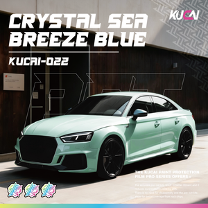 Película Protectora de Pintura (PPF) Superbrillante de Color Azul Brisa Marina, Película para Envolver Automóviles, Película para Cambiar el Color de la Carrocería, Vinilo para Envolver <span class=keywords><strong>PVC</strong></span> - Product Image 1