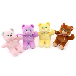 Großhandel Weiche Bunte Bär Spielzeug Benutzer definierte Gefüllte Plüsch tier Spielzeug Hersteller Zum Verkauf Kinder Geschenke Und Paare Puppe Beliebt