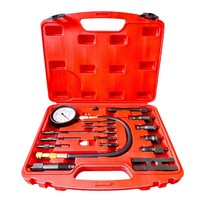 Tout nouveau manomètre de cylindre de moteur diesel TU15B, ensemble de testeur de cylindre professionnel avec adaptateur d'injecteur réglable