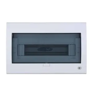 Placa de panel de control eléctrico interior IP30 de 4 vías-72 vías con caja de Metal cubierta de plástico terminal de cobre puro