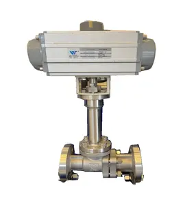 Low Temperature Pneumatic Top Mounted Ball Valve DQ641F~40P Stainless Steel Automatic Control System