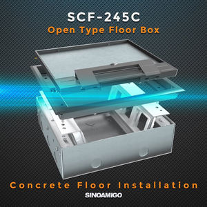 SINOAMIGO personalizado Flip Open IP65 Floor Box Socket salida impermeable <span class=keywords><strong>para</strong></span> piso de madera de hormigón - Product Image 5