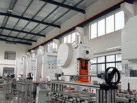 Machine de fabrication de barquettes en aluminium entièrement automatique LK-T63, 3 cavités pour contenants de petite et moyenne taille