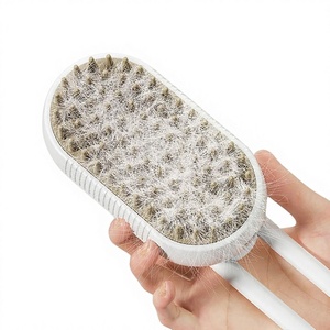 Cepillo Eléctrico de Vapor para Perros y Gatos 3 en 1, Vaporizador y Masajeador, Herramienta Ecológica para el Cuidado de Mascotas para Eliminar el Pelo Enredado - Product Image 1