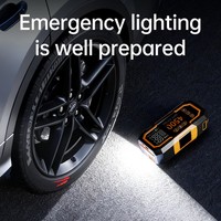 Démarreur de voiture Gonfleur de pneus sans fil 4 en 1 Compresseur d'air portable Booster de batterie d'urgence Banque d'énergie Démarreur de voiture