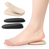 Semelle invisible en gel nid d'abeille pour talon, pour chaussures à talons hauts, souple, résiliente, auto-adhésive, ajustement de taille, demi-pointure