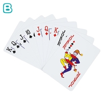 Jeu de cartes personnalisé sur le thème de la culture chinoise, boîte bleue avec feuille d'or, cartes de poker sur le thème de l'histoire traditionnelle
