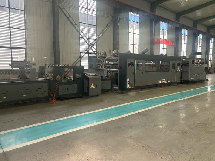 Fully Automatic FFG 4 Color Printer Slotter Rotary Die Cutter Folder Gluer Strapping Printing Machine With Folder Gluer Inline