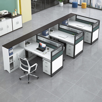 Postes de travail modulaires et mobiles en bois écologique pour bureaux, cloisons informatiques et mobilier de bureau moderne en gros