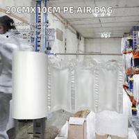 Rouleau de sacs à coussin d'air PE 20cm X 10cm X 200m Film protecteur pour l'emballage logistique de transport