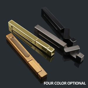 Phòng ngủ trong nhà hiện đại hợp kim kẽm đơn bên dài thanh khóa cửa vô hình khóa cửa nền khóa cửa - Product Image 6