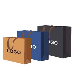 ถุงกระดาษช้อปปิ้งสุดหรูพร้อมหูหิ้ว พิมพ์โลโก้ตามสั่ง สำหรับเครื่องสำอางและของขวัญ - Product Image 4