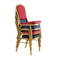Chaise de banquet de mariage de style moderne certifiée EN1335 en acier empilable de haute qualité 2024