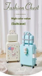 Ruunjoy Sanrio Kawaii Anime Set bagaglio bellissimo carrello <span class=keywords><strong>cabina</strong></span> borsa Spinner Caster con Pochacco Cinnamoroll <span class=keywords><strong>cabina</strong></span> <span class=keywords><strong>dimensioni</strong></span> <span class=keywords><strong>valigia</strong></span> - Product Image 4