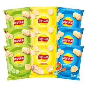 Nieuwe Aardappelchips 23G Zakjes Klassieke Originele Komkommersmaak Rood Gestoofd Gepofte Casual Kantoorsnacks Groothandel