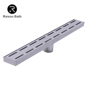 Drenaje de Piso Rectangular Moderno de Acero Inoxidable 304 Cromado, Rejilla Oculta Anti-Olor para Balcones y Hoteles, de Larga Duración - Product Image 5
