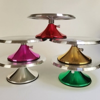 Festes Ventil einstellbar drehbar 12 Zoll Alu. Cake Turntable Table Stand Base