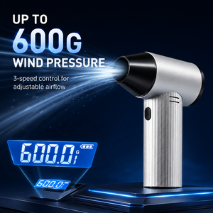 Souffleur d'air turbo portable, souffleur de poussière électrique à main, ventilateur turbo à vitesse réglable, nettoyeur de poussière pour l'électronique, utilisation en extérieur - Product Image 3