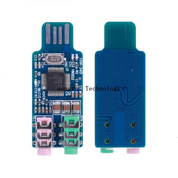 Driverless USB Computer External Sound Card Module Laptop CM108 USB Sound Card Chip
