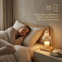 Lampe chauffe-bougie et veilleuse double usage pour anniversaire, douche nuptiale, cadeau de nouvelle maison ou de pendaison de crémaillère