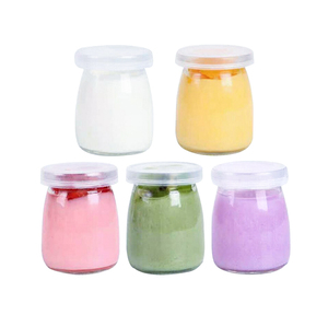 100Ml 150Ml 200Ml Sữa Chua Rỗng Hũ Thủy Tinh Pudding Với Nắp Kim Loại Hoặc Nhựa - Product Image 2